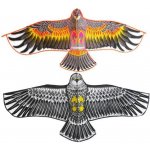 TFY No.3769 Velký drak ve tvaru orla se šňůrou a rukojetí 143 x 67,5cm,černá – Hledejceny.cz