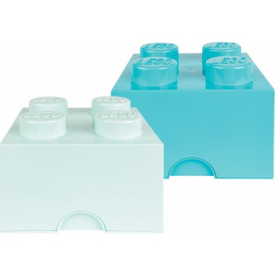 LEGO® Úložný box 2 kusy světle modrá tmavě modrá 24,7 x 24,8 x 18 cm