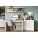 Casarredo Grayson Set 1 Kancelářská sestava dub endgrain / milk rikamo soft – Hledejceny.cz