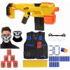 Nerf Alpha Strike Flyte CS-10 E8696 + terče + vesta + ochranné brýle + šátek + 30 šípů