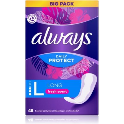 Always Daily Protect Long Fresh Scent slipové vložky s parfemací 48 ks – Zboží Mobilmania