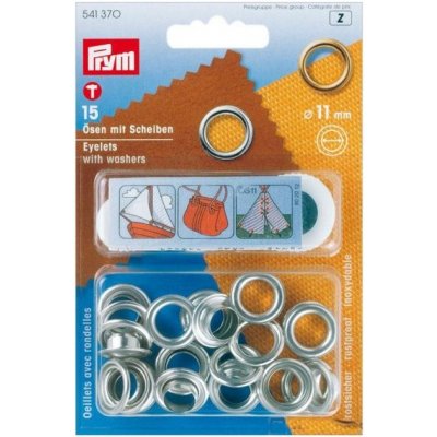 Průchodky PRYM kovové 11mm nikl s podložkou – Hledejceny.cz