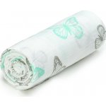 T-Tomi BIO Velká bambusová osuška Butterflies/ Motýli 120 x 120cm – Zboží Dáma