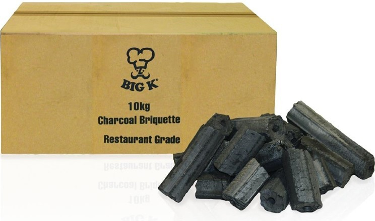 Big K brikety z dřevěného uhlí pro restaurace 10kg