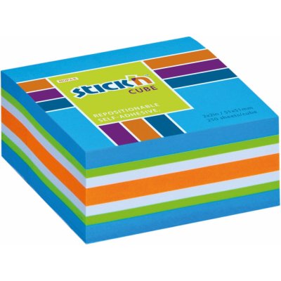 Bloček samolepicí Stick´n minikostka, zelený mix – Sleviste.cz