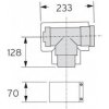 Kouřovod Vaillant T-kus 87 ° 303217