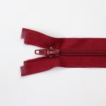 Spirálový zip dělitelný 30 cm bordó – Zboží Mobilmania
