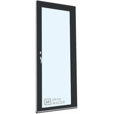 Kömmerling balkonové dveře 70 AD OS levé antracit/bílá 80 x 240 cm oboustranná klika + FAB + hliníkový práh – Hledejceny.cz