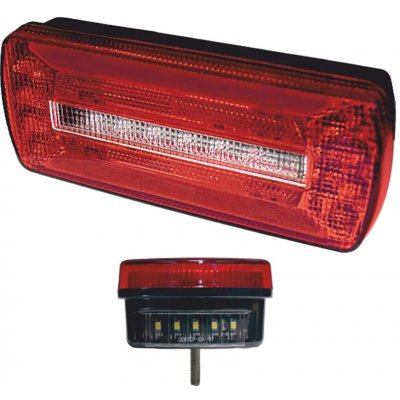 Zadní sdružené LED světlo Proplast PRO-RAIL 5F 12/24V + RZ kratší – Hledejceny.cz