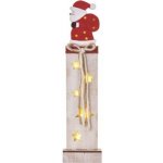 Emos DCWW11 LED dekorace dřevěná Santa 46 cm 2x AA teplá bílá časovač – Hledejceny.cz