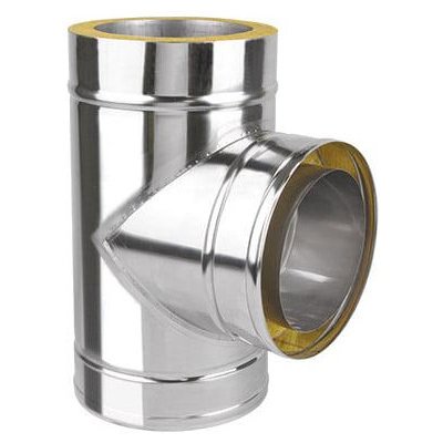 Bokra Komínový izolovaný T-kus 90° 150mm IZOL 30 – Zboží Dáma