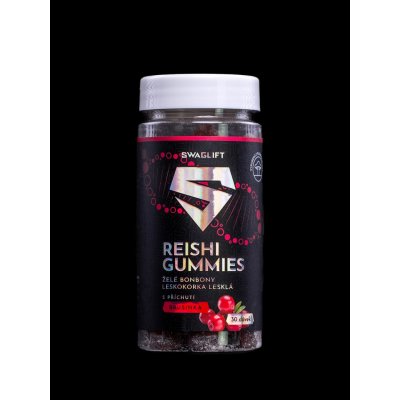 SWAGLIFT REISHI GUMMIES s příchutí brusinky 60 želé – Hledejceny.cz