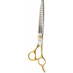 Tauro Pro Line Nůžky Janita Plunge modelovací zlaté 18 zubů 18 cm – Hledejceny.cz