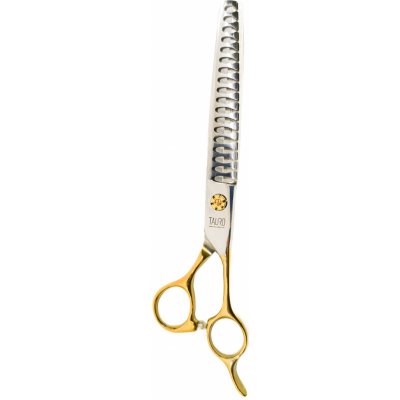 Tauro Pro Line Nůžky Janita Plunge modelovací zlaté 18 zubů 18 cm – Hledejceny.cz