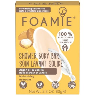 Foamie Shower Body Bar Kiss me Argan tuhá sprchová péče 80 g