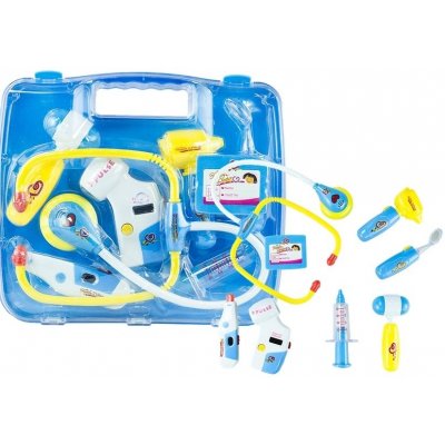 LEANToys Doktorská taška s doplňky modrá pro děti