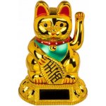 SOLÁRNÍ japonská KOČKA ŠTĚSTÍ s tlapkou MANEKI NEKO – Zboží Dáma