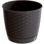 Prosperplast Květináč Ratolla round 21,9 cm hnědý – Zboží Mobilmania