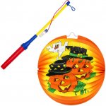 Lampion Halloween koule veselé dýně se svítící hůlkou a čaj... – Sleviste.cz