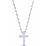 Biju Stříbrný řetízek s křížkem 3002444 – Zbozi.Blesk.cz