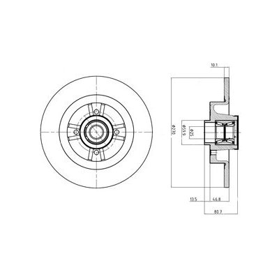 Brzdový kotouč DELPHI BG9032RS – Hledejceny.cz