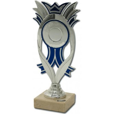 6110 Trofej stříbrno modrá – Zboží Dáma