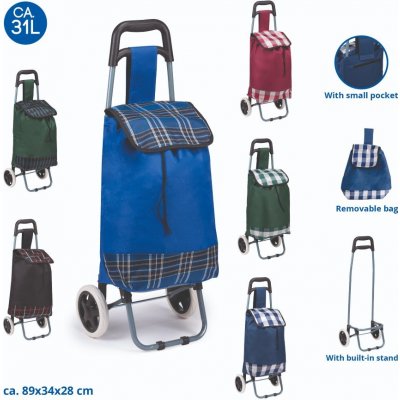 EDCO Nákupní taška na kolečkách červená – Zboží Dáma