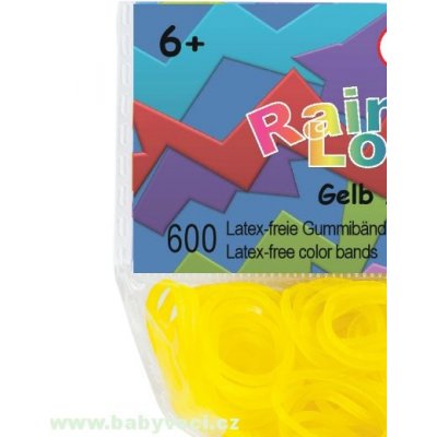 Rainbow Loom náhradní gumičky ostrá žlutá – Zboží Mobilmania