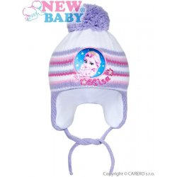 New Baby zimní dětská čepice Lisa fialová