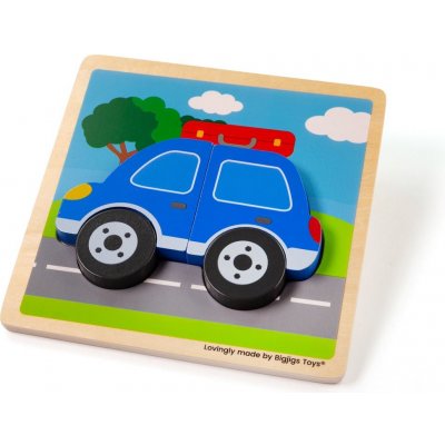 Bigjigs Toys vkládací puzzle Auto – Zbozi.Blesk.cz