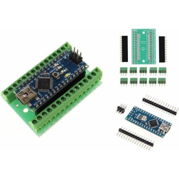 Arduino Nano V3.0 CH340G + Nano terminál shield