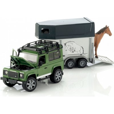 Bruder 2592 Auto Land Rover přepravní s koněm – Zboží Dáma