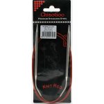 ChiaoGoo Knit Red ergonomické fixní kruhové jehlice 100 Cm 5mm – Sleviste.cz