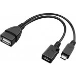 PremiumCord kur-18 USB A/female Micro USB/female - Micro USB/male OTG – Zboží Živě