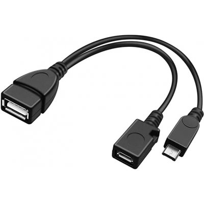 PremiumCord kur-18 USB A/female Micro USB/female - Micro USB/male OTG – Zboží Živě