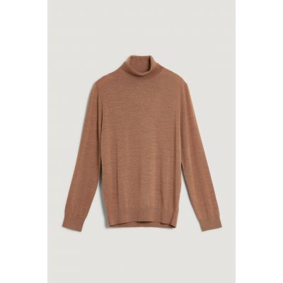 Gant Extrafine Merino Wool Turtleneck Dk. Sand Melange – Zbozi.Blesk.cz