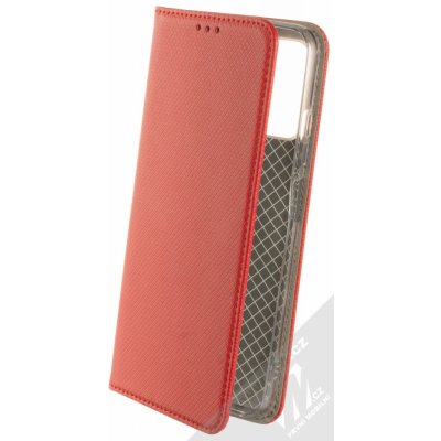 Pouzdro 1Mcz Magnet Book Xiaomi Redmi Note 10 5G Poco M3 Pro červené