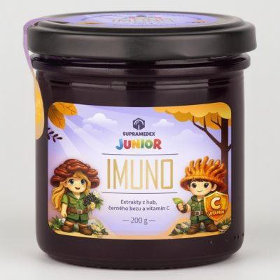 SupraMedEx IMUNO junior med s extrakty z hub a černým bezem pro imunitu dětí 200 g – Zboží Dáma