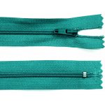 Spirálový zip no.3 nerozepínací 22cm - více barev color: 671 petrolejová zelená – Hledejceny.cz