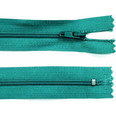 Spirálový zip no.3 nerozepínací 22cm - více barev color: 671 petrolejová zelená – Hledejceny.cz