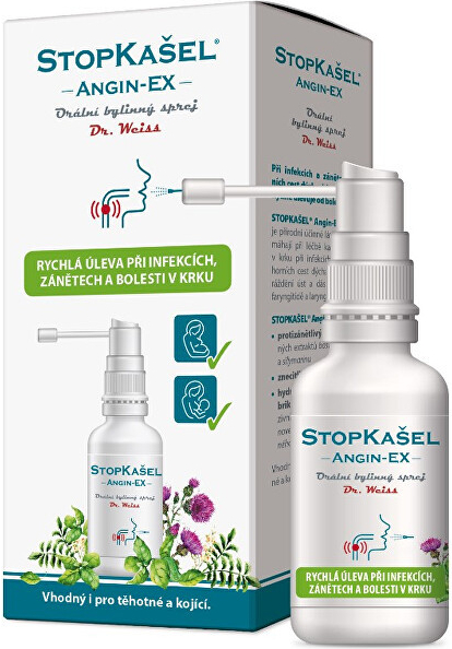 Dr. Weiss Stopkašel Angin-EX bylinný sprej 30 ml