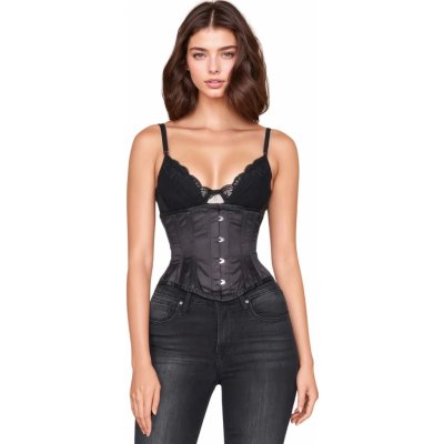 Korzety.cz Korzet - stahovací korzet pod prsa ze saténu v nízkém střihu – Zboží Mobilmania