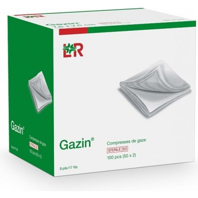 Gazin gáza hydrofilní skládaný kompres sterilní 9 x 7,5 cm 50 ks – Zboží Dáma
