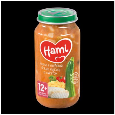 Hami Špagety s mořskou štikou rajčaty a cuketou 250 g – Zboží Dáma