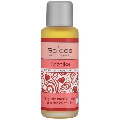 Saloos Erotika masážní olej 50 ml – Zboží Dáma