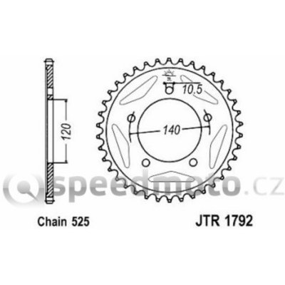 JT Sprockets JTA 1792-43 – Hledejceny.cz