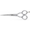 Kadeřnické nůžky Kiepe Professional Luxury Premium 2452 5,5´ Silver profi nůžky na vlasy 14,5 cm stříbrné