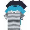 Dětské tričko lupilu Chlapecké triko námořnická modrá / pruhy / modrá