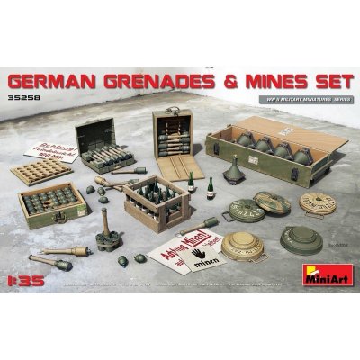 MiniArt German Grenades & Mines Set incl. PE&decals 35258 1:35