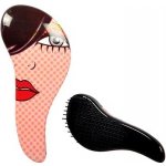 Detangler Red Lip profesionální rozčesávací hřeben na vlasy s rukojetí – Zboží Dáma